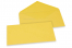 Farbige Kuverts für Glückwunschkarten - Sonnenblumengelb, 110 x 220 mm | Briefumschlaegebestellen.at