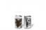 Metallic transparente Standbodenbeutel - Silber metallic, 85 x 145 x 50 mm - 100 ml | Briefumschlaegebestellen.at