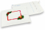 Weiße Weihnachts-Luftpolstertaschen | Briefumschlaegebestellen.at