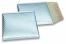Luftpolstertaschen metallic umweltfreundlich - Eisblau 165 x 165 mm | Briefumschlaegebestellen.at