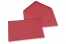 Farbige Kuverts  für Glückwunschkarten - Rot, 133 x 184 mm | Briefumschlaegebestellen.at