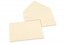 Farbige Kuverts für Glückwunschkarten - Elfenbein, 125 x 175 mm | Briefumschlaegebestellen.at