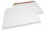 Versandtaschen aus Wellpappe Weiß - 375 x 520 mm | Briefumschlaegebestellen.at