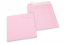 Farbige Kuverts Papier - Hellrosa, 160 x 160 mm | Briefumschlaegebestellen.at