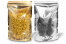 Metallic transparente Standbodenbeutel - Gold metallic, 200 x 300 x 100 mm - 1800 ml | Briefumschlaegebestellen.at
