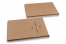 Kartonverpackung mit Kordelverschluss - 162 x 229 x 25 mm, braun | Briefumschlaegebestellen.at