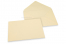 Farbige Kuverts  für Glückwunschkarten  - Elfenbein, 162 x 229 mm | Briefumschlaegebestellen.at