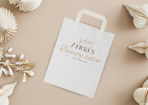 Tragetaschen aus Papier mit Flachhenkel | Briefumschlaegebestellen.at