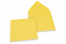 Farbige Kuverts für Glückwunschkarten - Sonnenblumengelb, 155 x 155 mm | Briefumschlaegebestellen.at