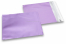 Flieder Folienkuverts matt metallic farbig - 165 x 165 mm | Briefumschlaegebestellen.at
