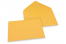Farbige Kuverts  für Glückwunschkarten  - Goldgelb, 162 x 229 mm | Briefumschlaegebestellen.at