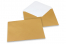 Farbige Kuverts  für Glückwunschkarten  - Gold, 162 x 229 mm | Briefumschlaegebestellen.at
