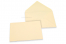 Farbige Kuverts  für Glückwunschkarten  - Elfenbein, 114 x 162 mm | Briefumschlaegebestellen.at