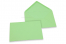 Farbige Kuverts  für Glückwunschkarten  - Hellgrün, 114 x162 mm | Briefumschlaegebestellen.at