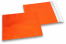 Orange Folienkuverts matt metallic farbig - 165 x 165 mm | Briefumschlaegebestellen.at