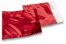 Rote Metallic Folienkuverts - 165 x 165 mm | Briefumschlaegebestellen.at