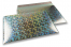 Luchtkussen enveloppen ECO metallic - zilver holografisch 320 x 425 mm | Briefumschlaegebestellen.at