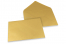 Farbige Kuverts für Glückwunschkarten - Gold metallic, 162 x 229 mm | Briefumschlaegebestellen.at