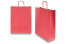 Tragetaschen aus Papier mit gedrehten Papierkordeln - rot, 320 x 120 x 410 mm, 100 Gramm | Briefumschlaegebestellen.at