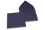 Farbige Kuverts  für Glückwunschkarten - Dunkelblau, 155 x 155 mm | Briefumschlaegebestellen.at