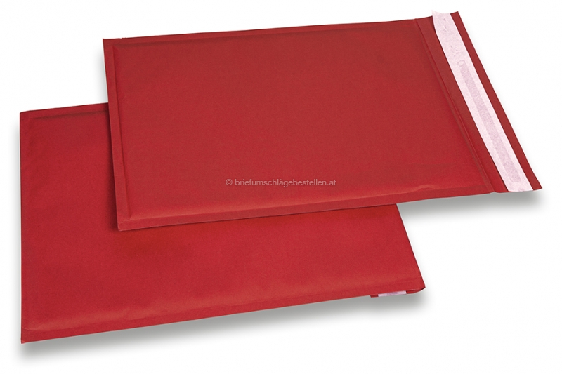 Luftpolstertaschen farbig - Rot, 170 Gramm