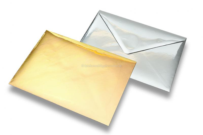 Metallic glänzende Kuverts