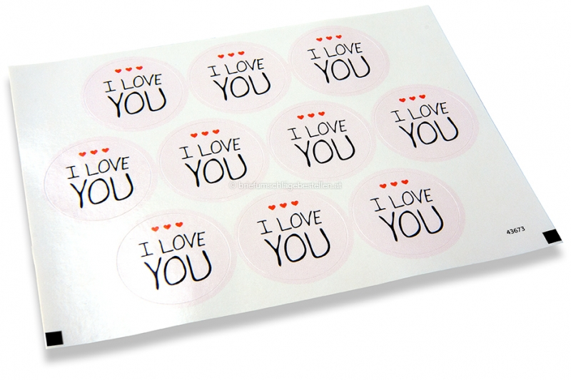 Liebe-Verschlusssiegel - I love you