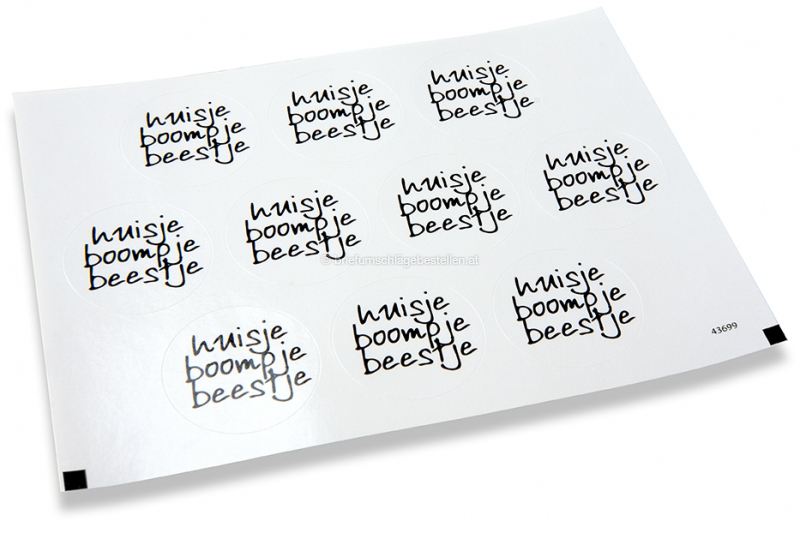 Party-Verschlusssiegel - huisje boompje beestje