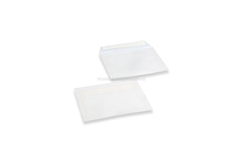 Weisse Transparente Kuverts - 114 x 162 mm