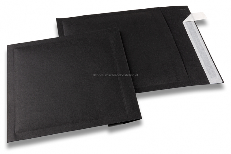 Luftpolstertaschen schwarz - 165 x 165 mm, 160 Gramm