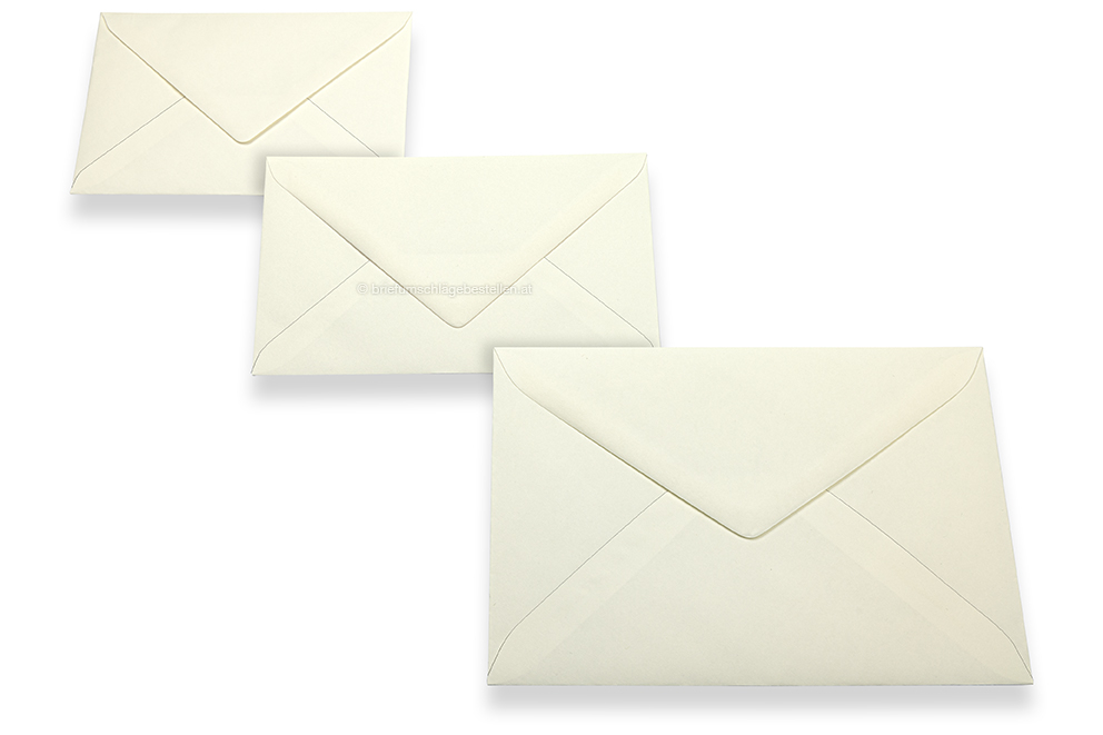 Glückwunschkarten Kuverts creme