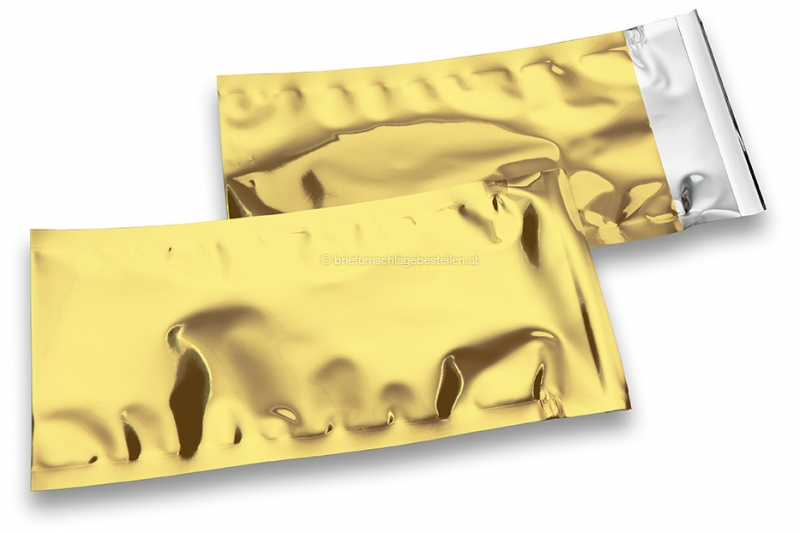 Goldene Metallic Folienkuverts - 114 x 229 mm