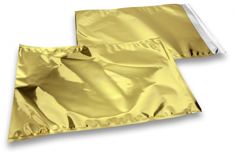 Goldene Metallic Folienkuverts - 320 x 430 mm