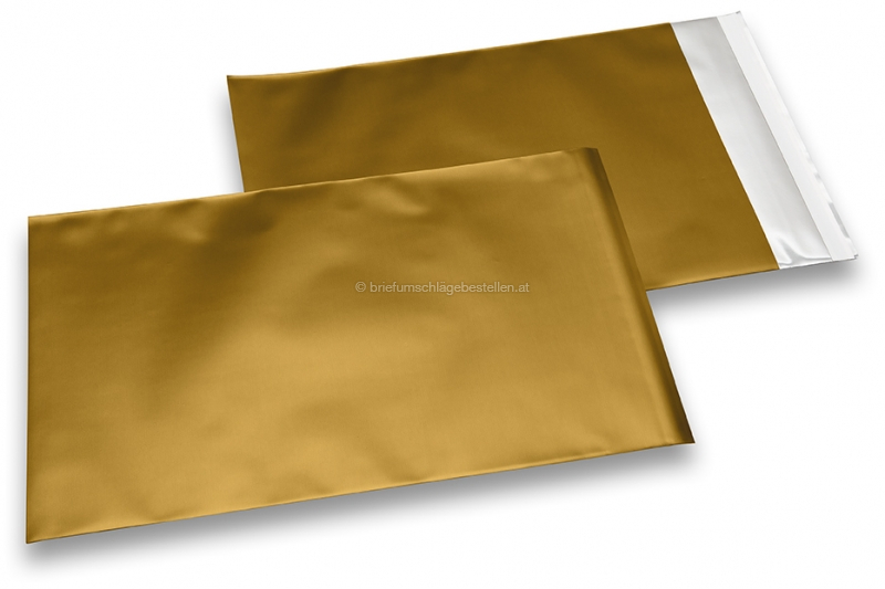 Goldene Folienkuverts matt metallic farbig - 230 x 320 mm