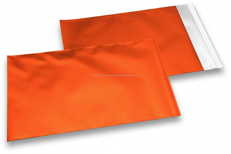 Orange Folienkuverts matt metallic farbig - 230 x 320 mm