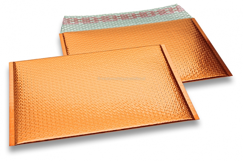 Luftpolstertaschen metallic umweltfreundlich - Orange 235 x 325 mm