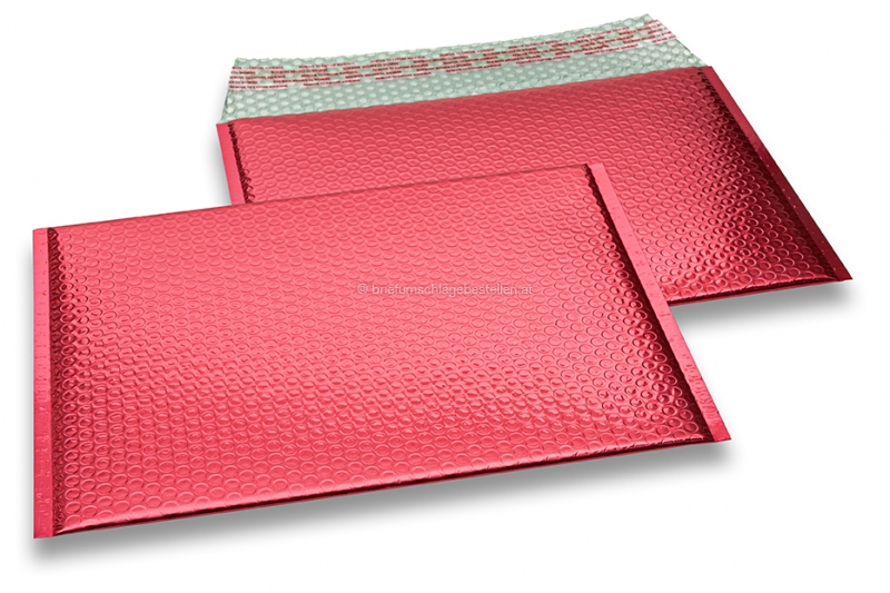 Luftpolstertaschen metallic umweltfreundlich - Rot 235 x 325 mm