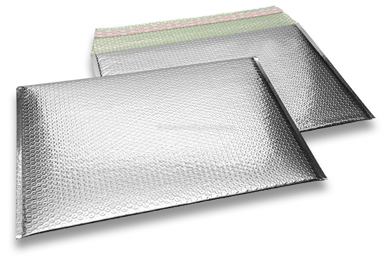 Luftpolstertaschen metallic umweltfreundlich - Silber 320 x 425 mm