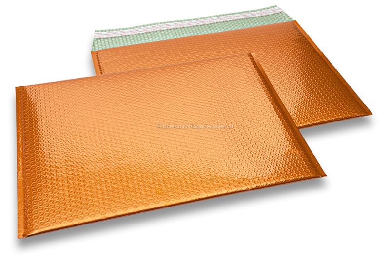 Luftpolstertaschen metallic umweltfreundlich - Orange 320 x 425 mm