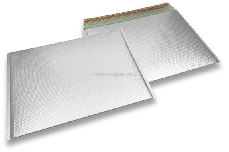 Luftpolstertaschen matt metallic umweltfreundlich - Silber 320 x 425 mm
