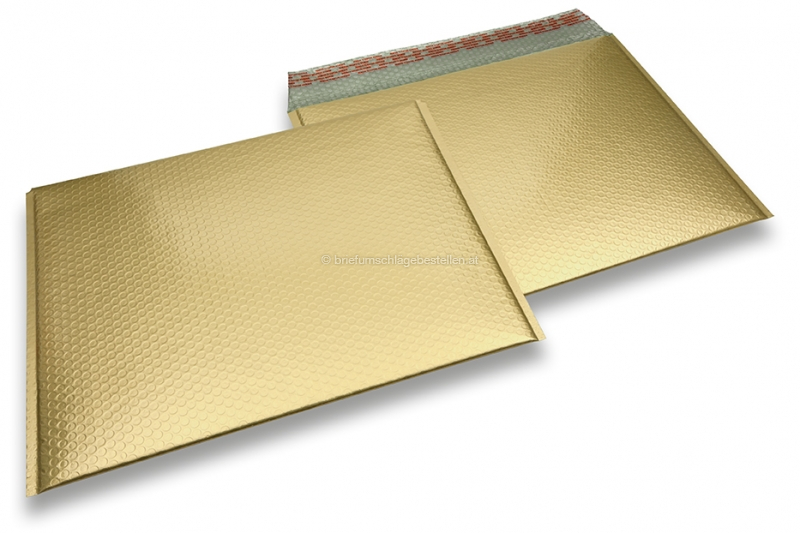 Luftpolstertaschen matt metallic umweltfreundlich - Gold 320 x 425 mm