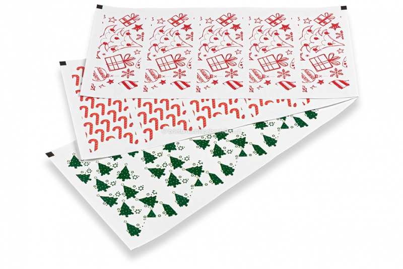 Längliche Verschlusssiegel Weihnachten