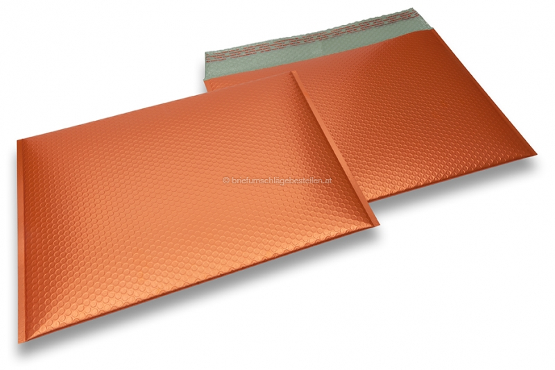 Luftpolstertaschen matt metallic umweltfreundlich - Orange 320 x 425 mm