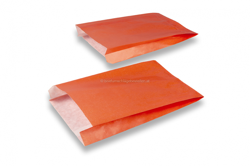 Geschenktüten aus farbigem Papier - Orange, 150 x 210 x 40 mm