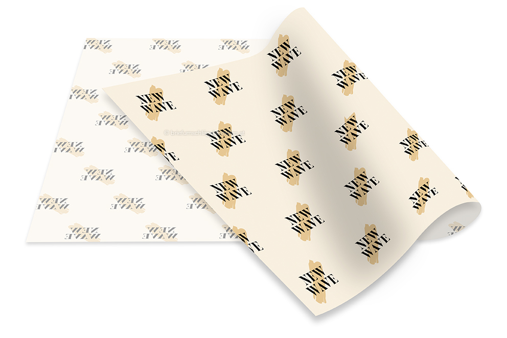 Bedrucktes Seidenpapier - mit Beispieldruck