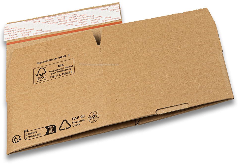 Blitzbodenkarton - braun, 160 x 130 x 70 mm - SPX1