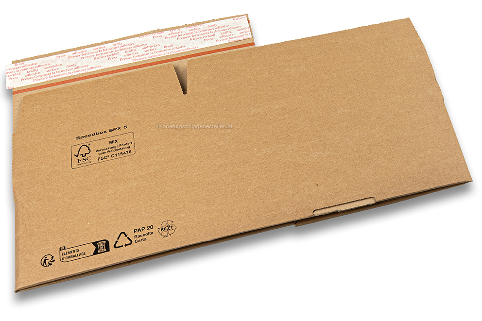 Blitzbodenkarton - braun, 230 x 130 x 80 mm - SPX5