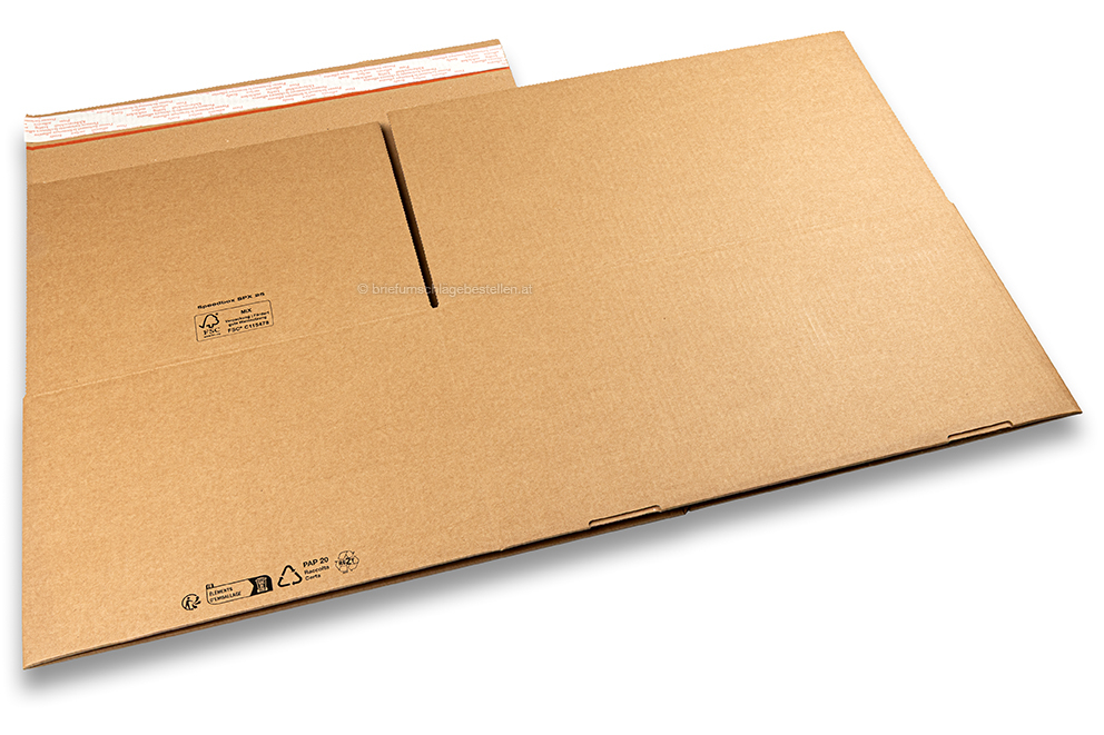 Blitzbodenkarton - braun, 430 x 300 x 200 mm - SPX25