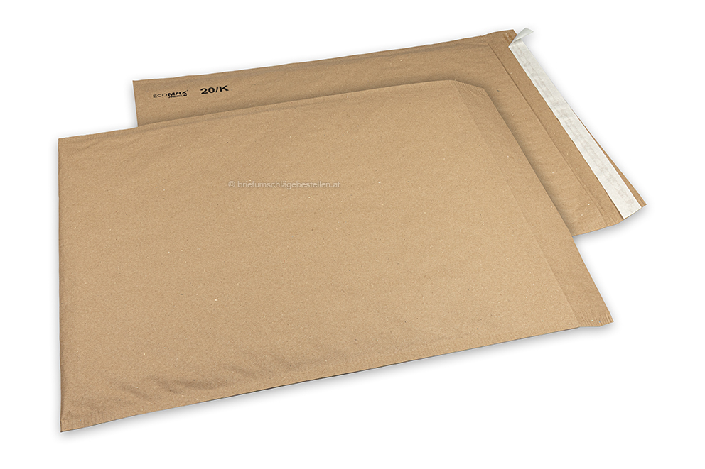 Luftpolstertaschen aus Papier – Ecomax - 350 x 470 mm, 20/K, Braun
